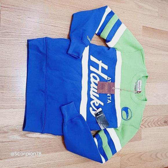 NwT Mitchell & NessAtlanta Hawks Hardwood Classics Head Coach Crew Small - Picture 7 of 10